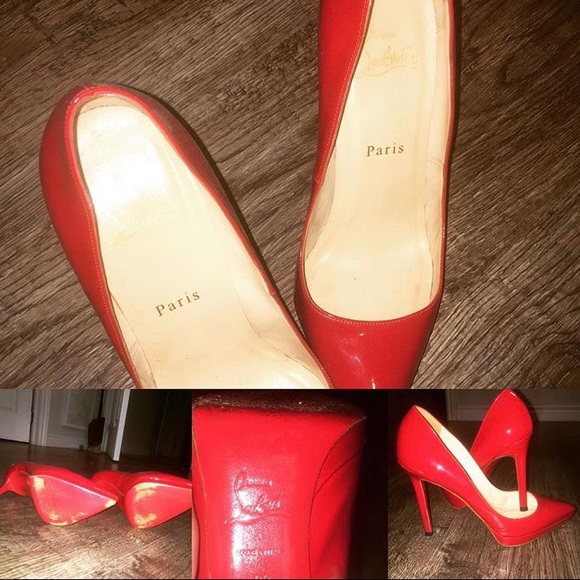Rare red on red Christian Louboutin *authentic* - Picture 2 of 2